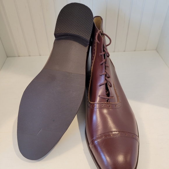 Black/Brown Ankle Dress Shoes - Picture 6 of 6